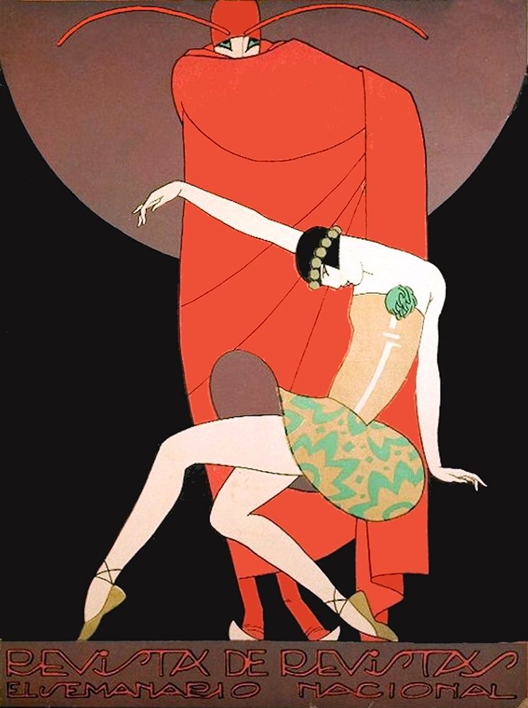 Mexican Magazine Cover 1920 Revista de Revistas