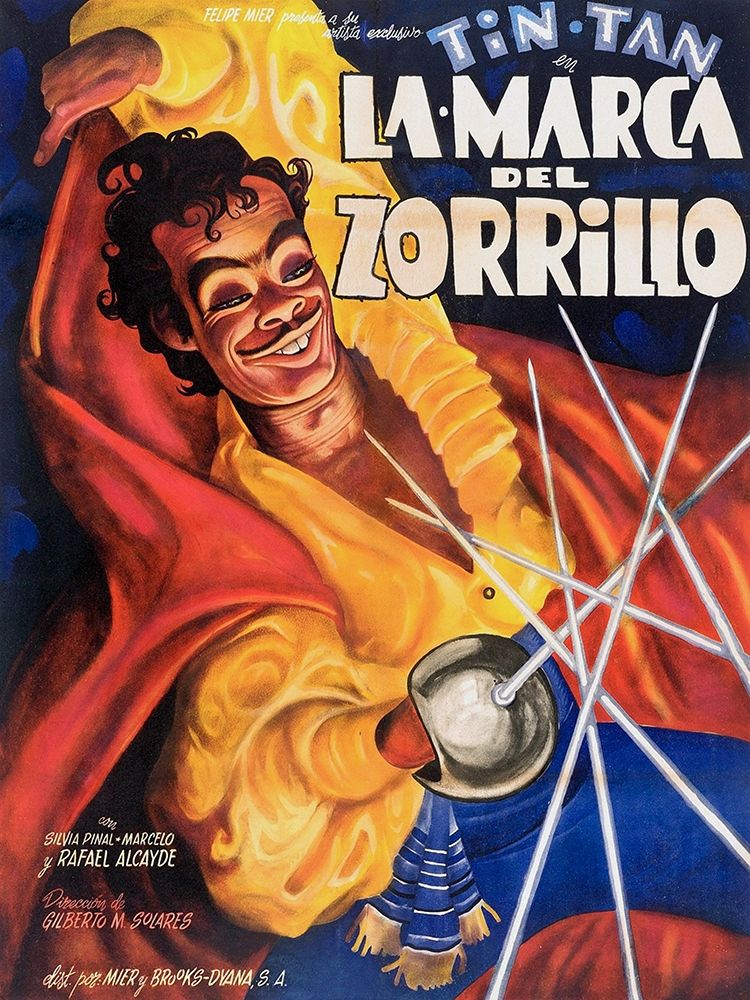 Mexican Movie Poster La Marca del Zorrillo