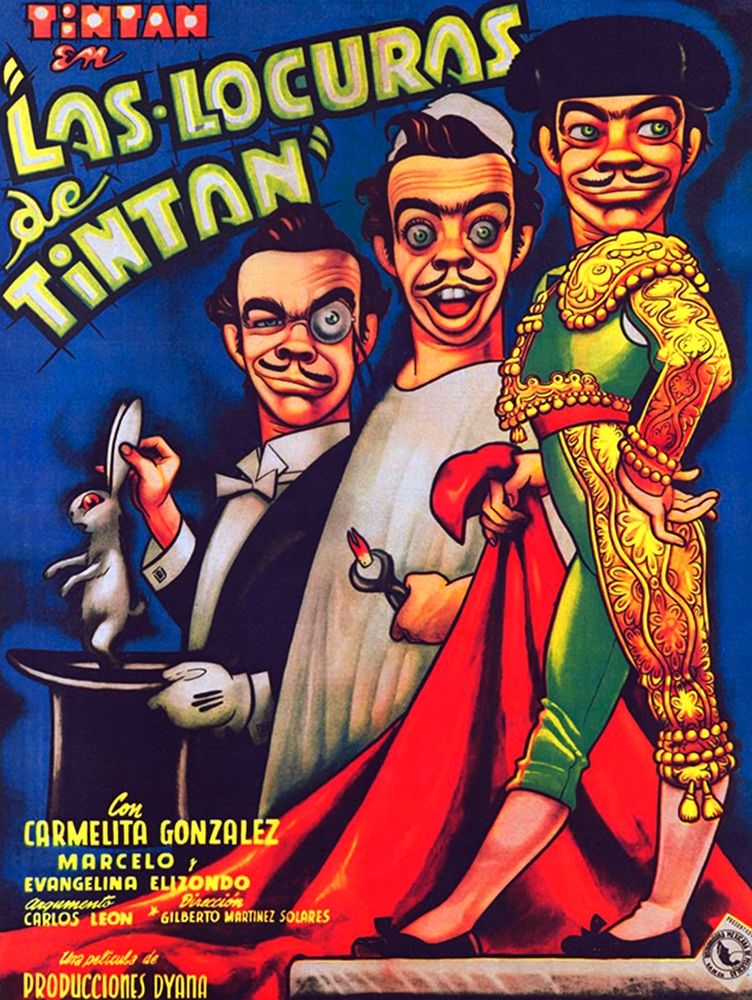 Mexican Movie Poster Las Locuras de Tintan