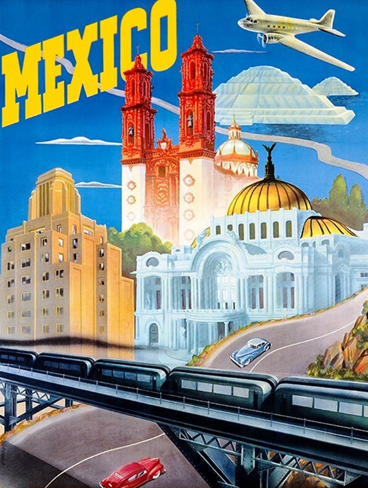 Mexico Travel Poster 1935