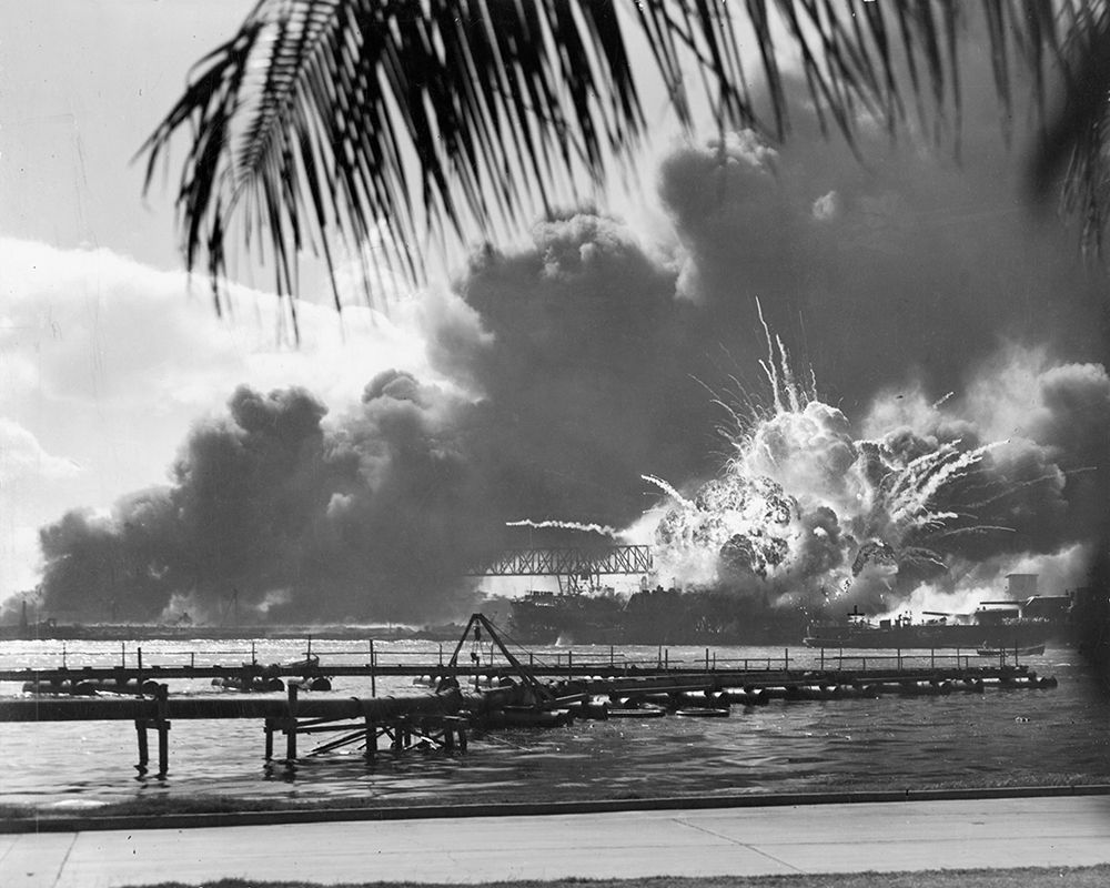 USS Shaw at Pearl Harbor 1941