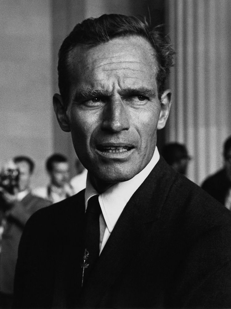 ActorÂ Charlton HestonÂ at the Civil Rights March in Washington-D.C 1963