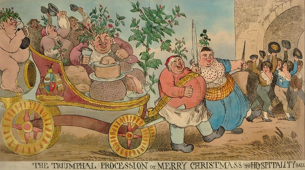 The triumphal procession of Merry Christmas to Hospitality Hall