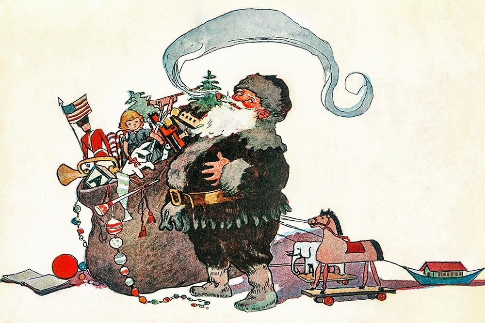 He was chubby and plump, a right jolly old elf
