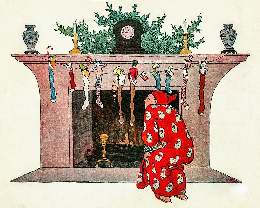 And Giving a Nod, Up the Chimney He Rose