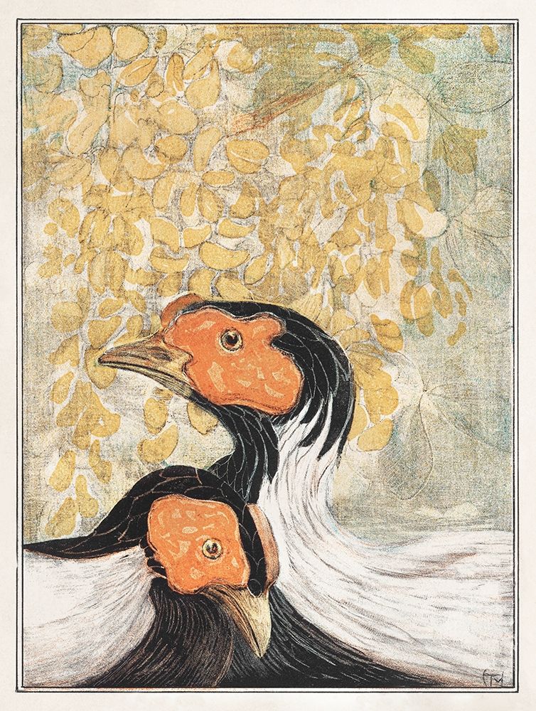 Two silver pheasants