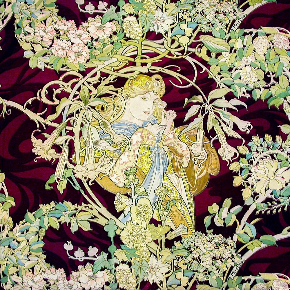 Panel Entitled Femme a marguerite or Woman with Daisy