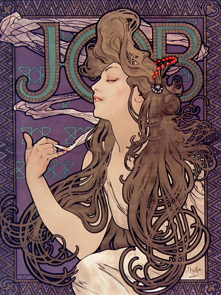 Advertisement for Job cigarettes