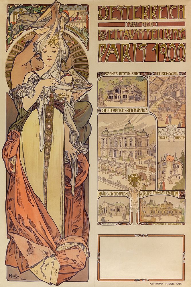 Poster Austria at the World Exhibition Paris 1900