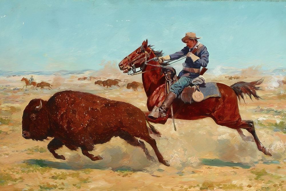 U.S. Cavalry Hunting Buffalo