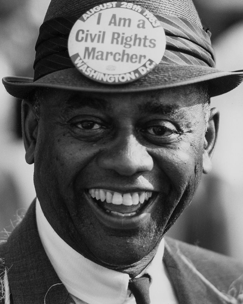 A Demonstrator at the Civil RightsÂ MarchÂ onÂ Washington
