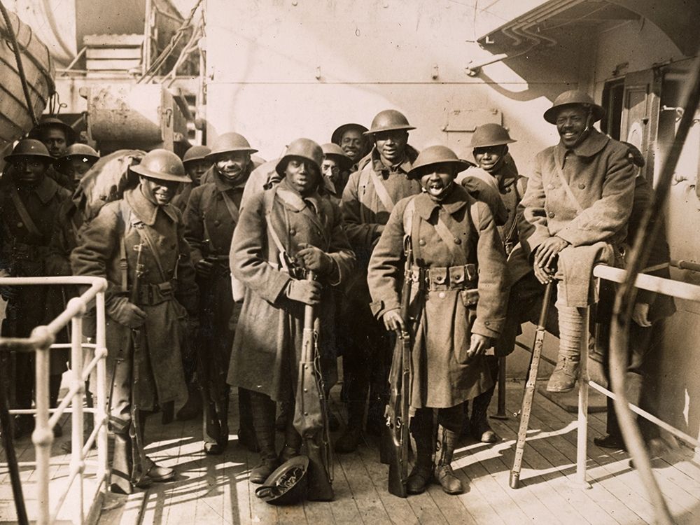 WWI Famous Colored Regiment Arrives Home on the France