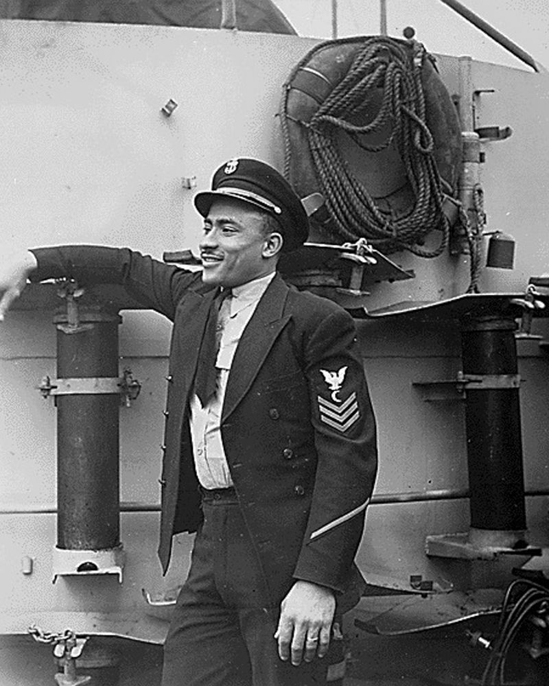 WWII His crew sank a German submarine. U.S.S. Otter