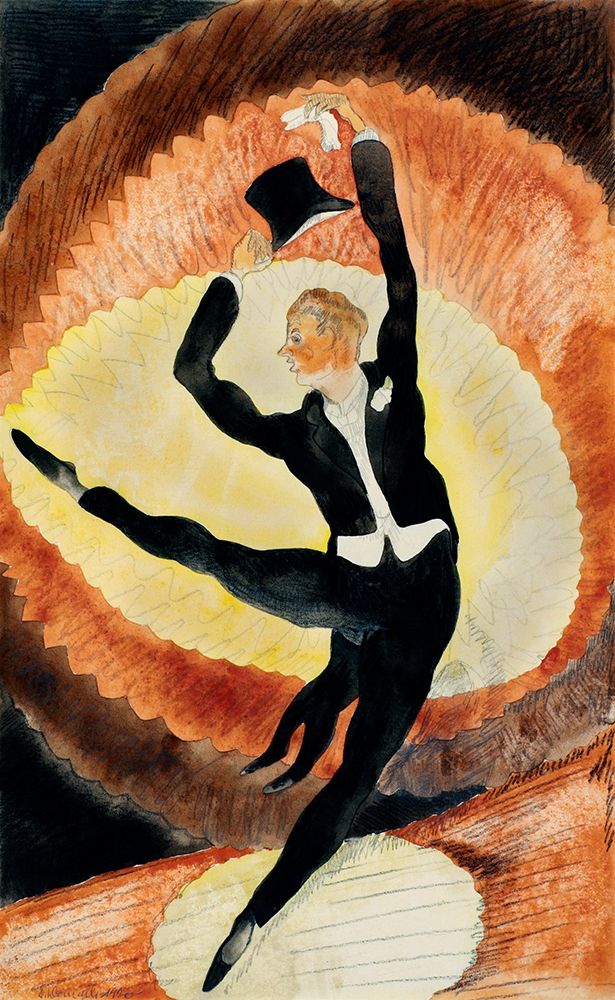 In Vaudeville-Acrobatic Male Dancer with Top Hat