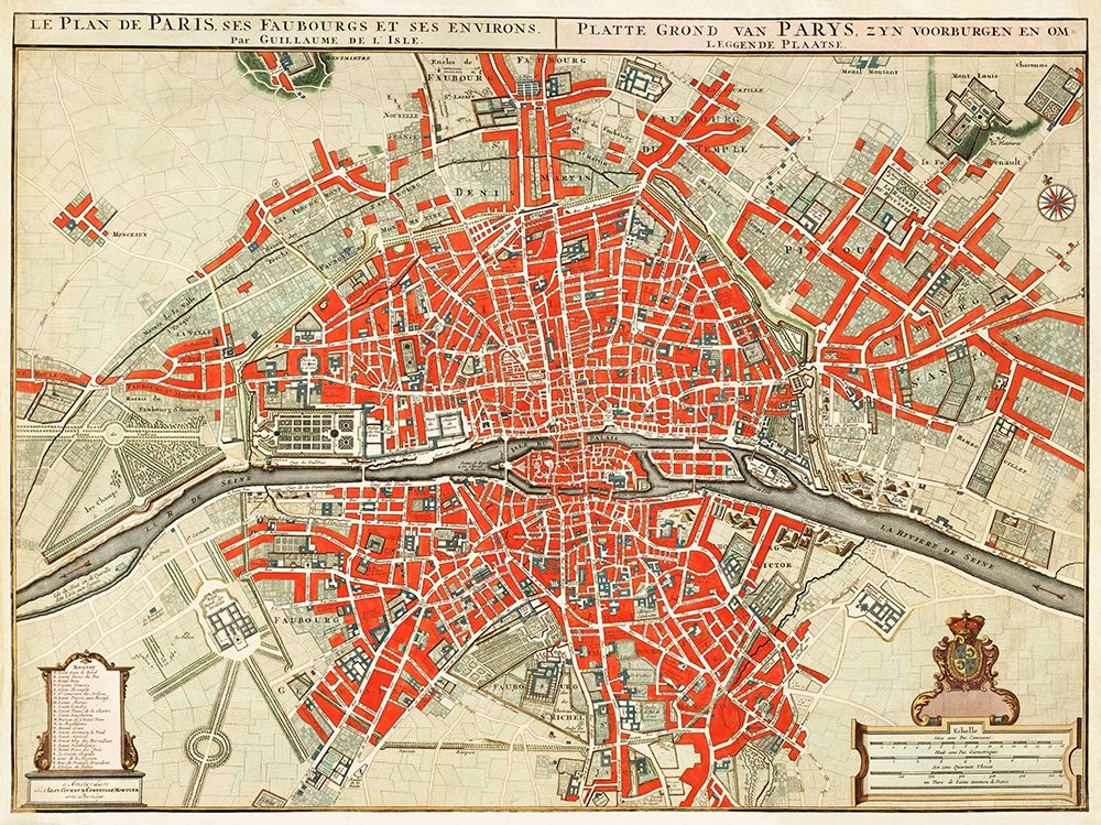 Map of Paris-France