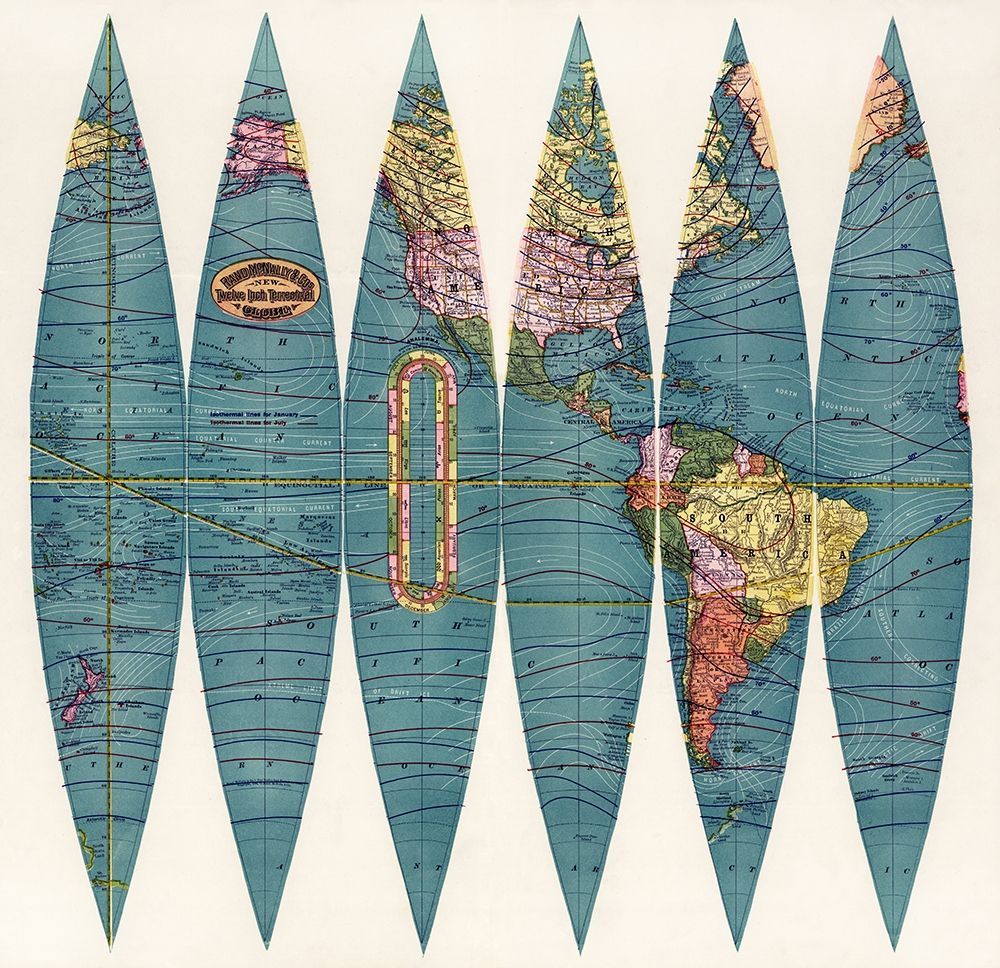 New twelve inch terrestrial globe