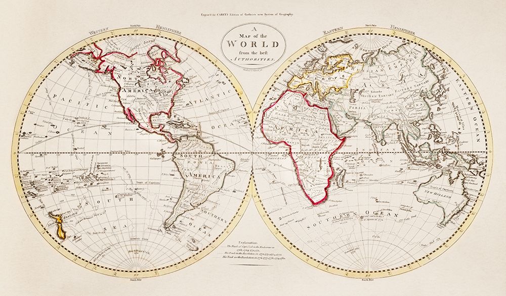 A Map of the World from the best Authorities 1795