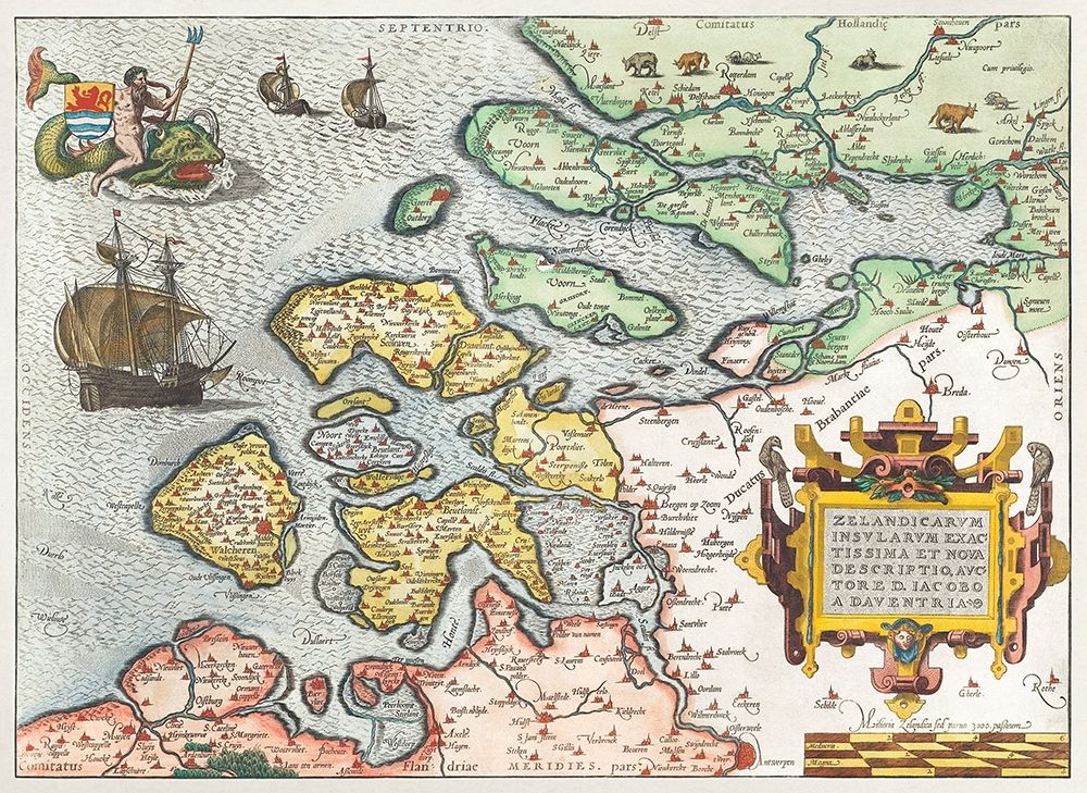 Map of Zeeland