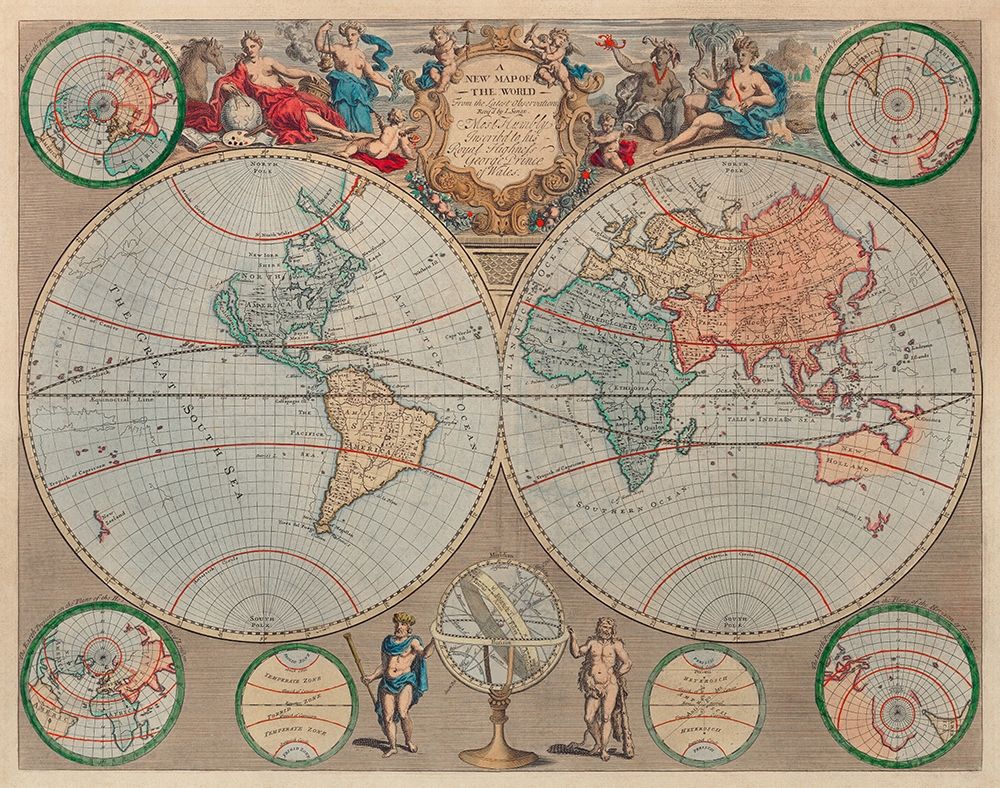 A new map of the world from the latest observations 1720