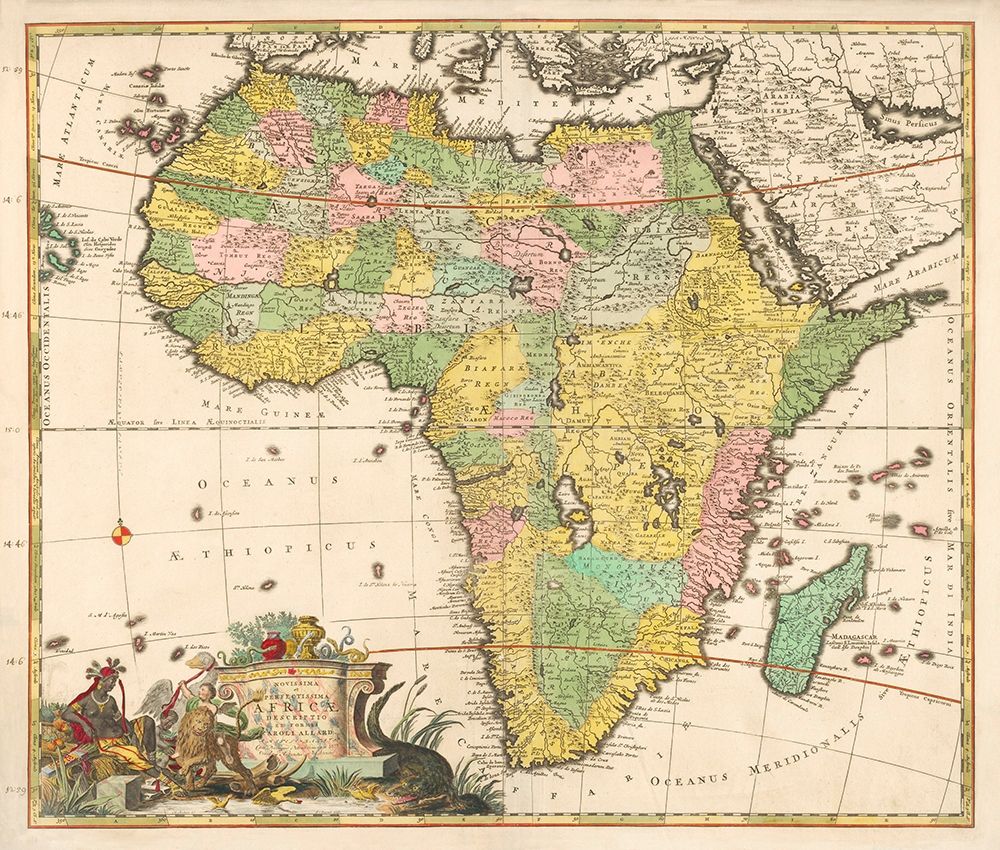 Map of Africa 1690