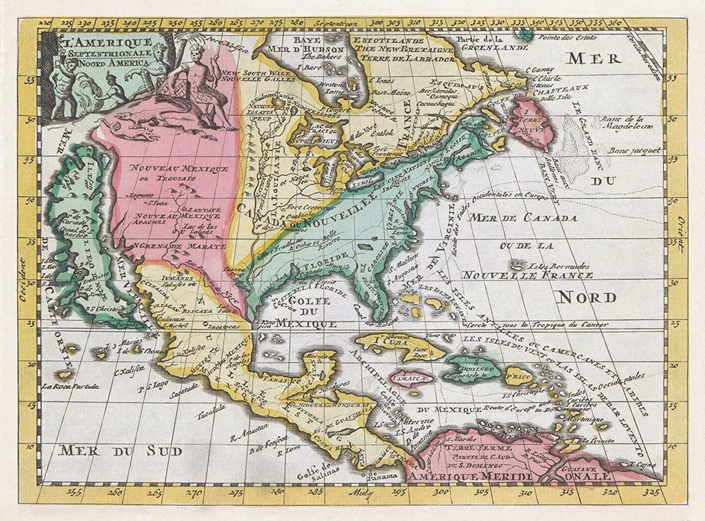 Map of North America 1735