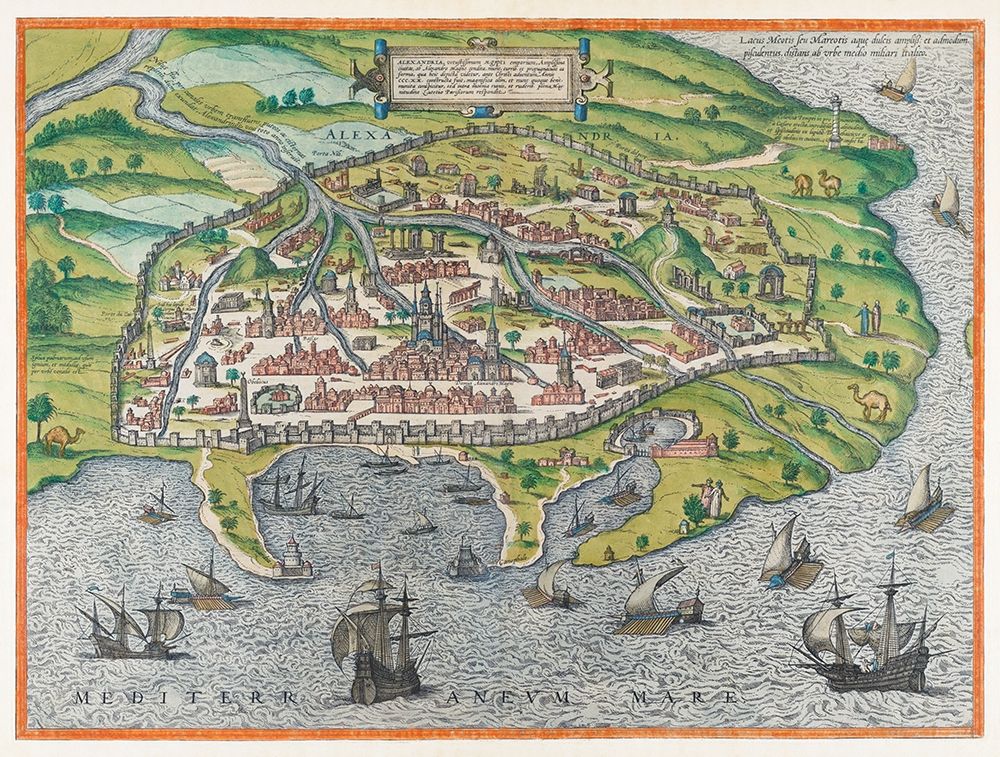 Map of Alexandria 1575