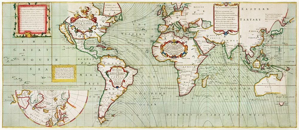 Nova and accuratissima totius terrarum Anno 1700