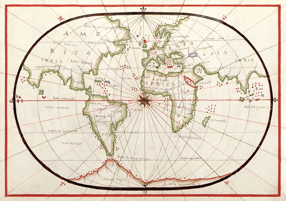Portolan atlas of the Mediterranean Sea-Western Europe-and the Northwest Coast of Africa 1590