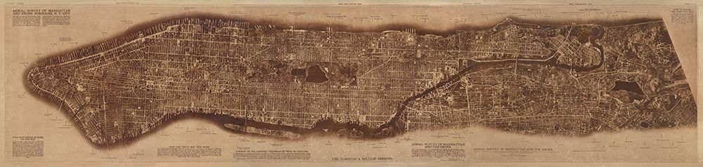 New York City-photographed from two miles up in the air 1922