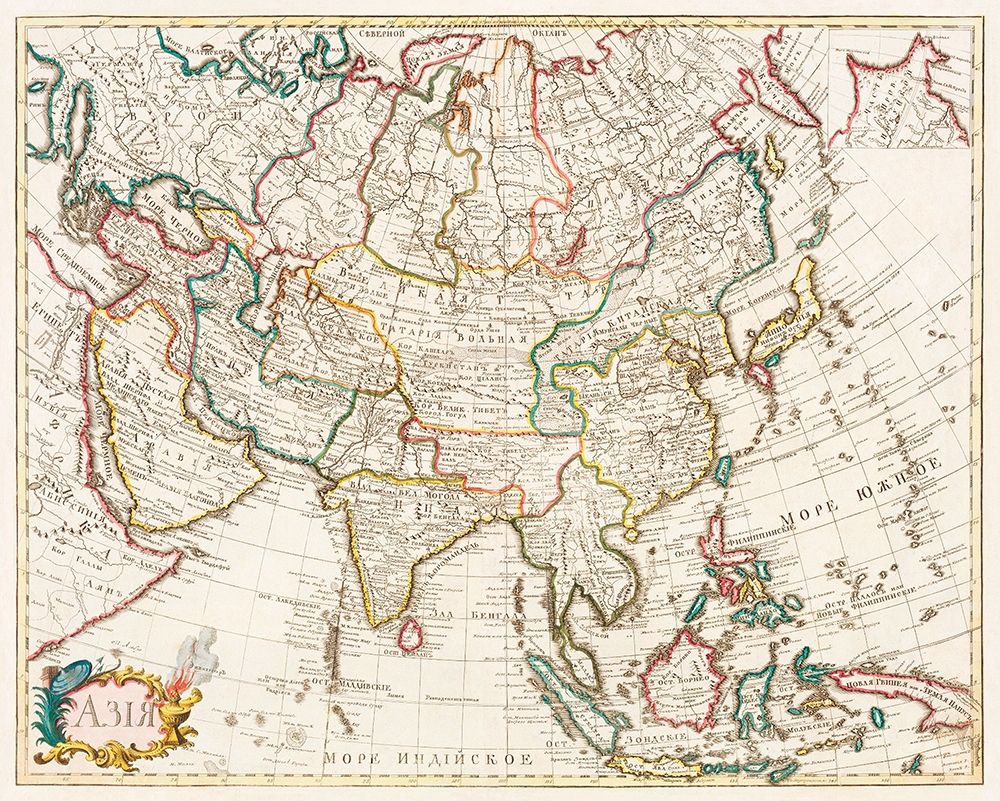 Map of Asia 1723