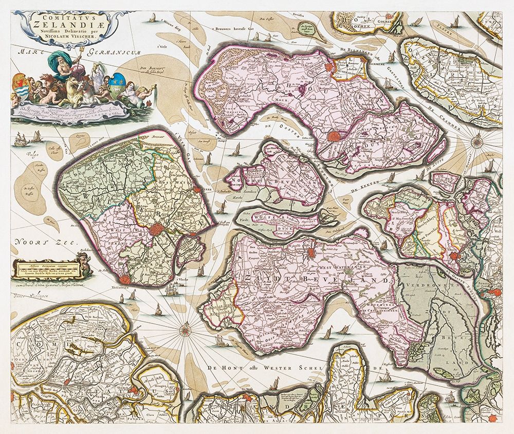 Map of Zeeland