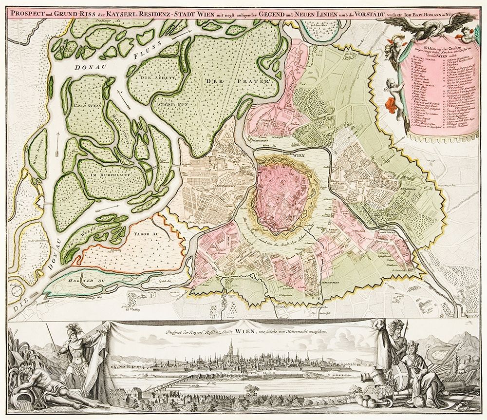 Map of Vienna 1702