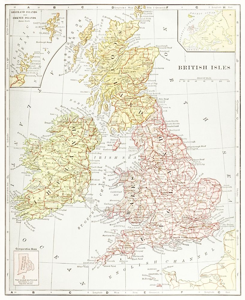 Geography of the British Isles 1886