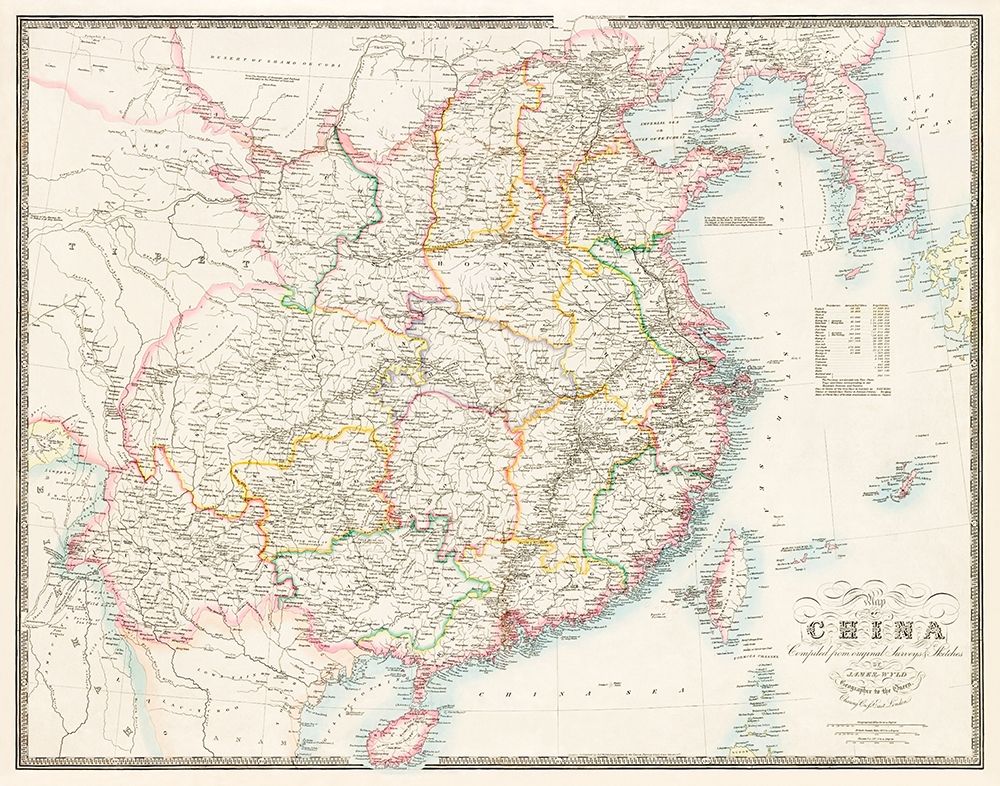 Map of China-1848