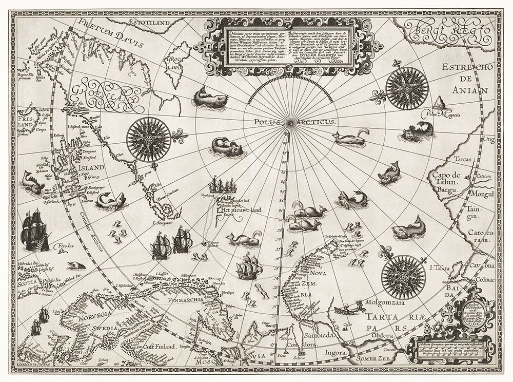 Map of the Arctic 1598