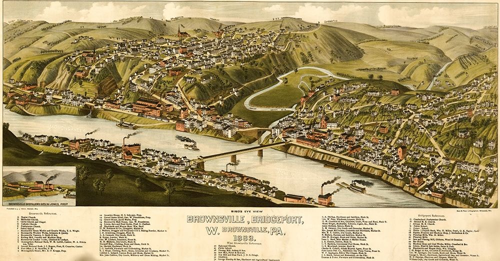 Bridgeport-Pennsylvania 1883 AKA Brownsville