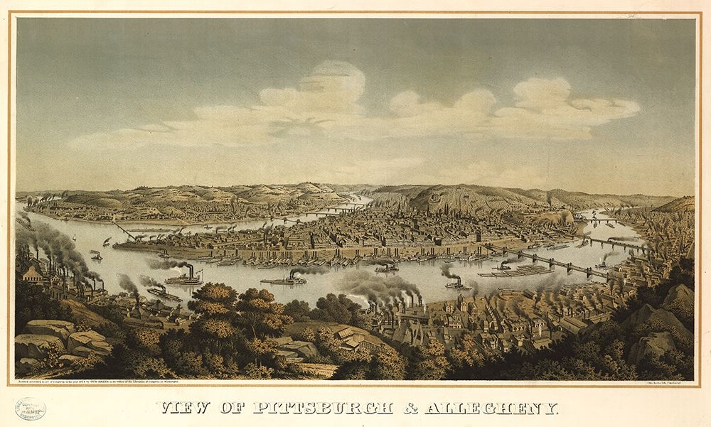 Pittsburgh and Allegheny Pennsylvania 1871