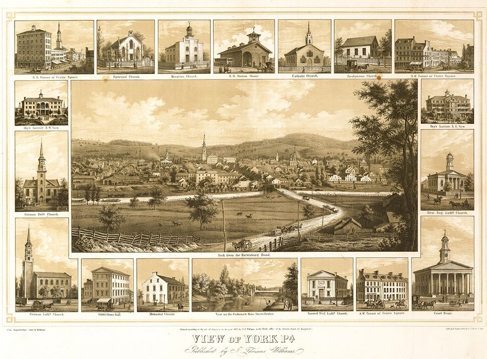 View of York Pennsylvania