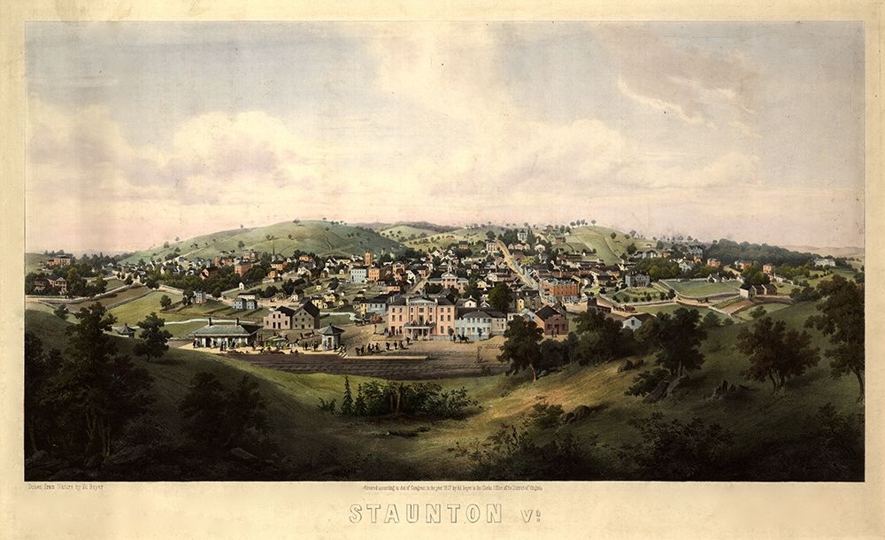 Staunton Virginia 1857