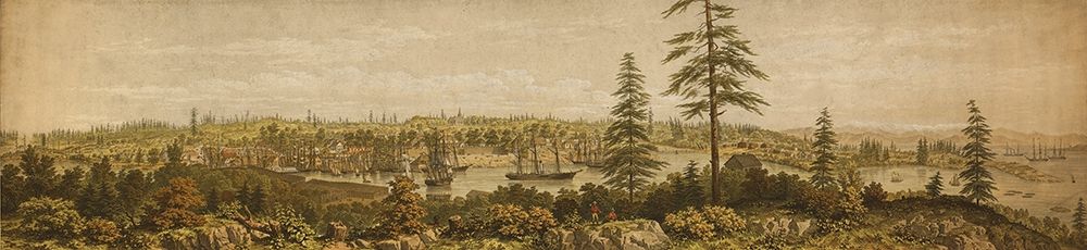 View of Victoria Vancouver Island 1860