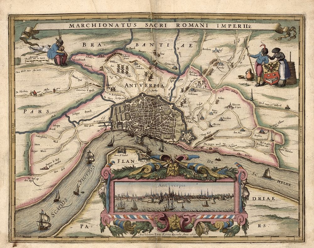 Map of Antwerp Belgium