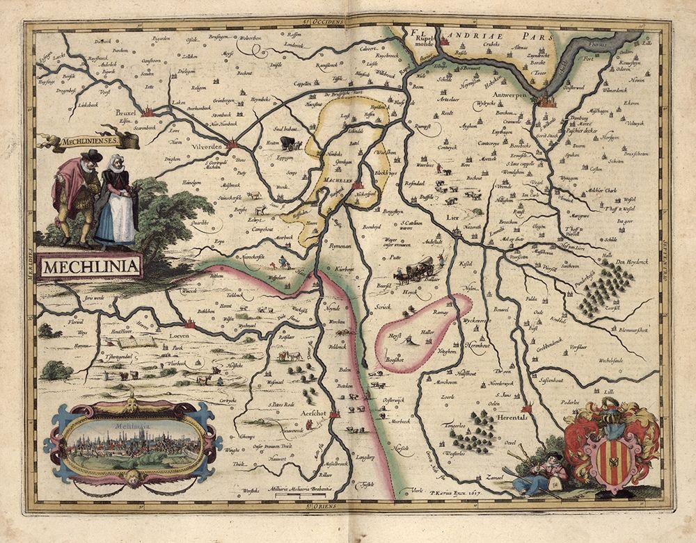 Area around Mechelen Belgium