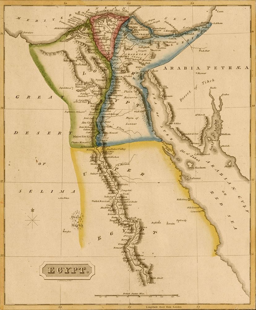 Egypt and the Nile Delta 1817
