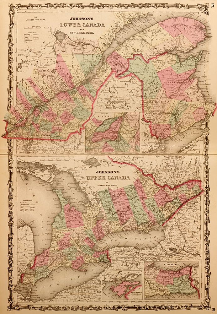 Lower Canada and New Brunswick 1862