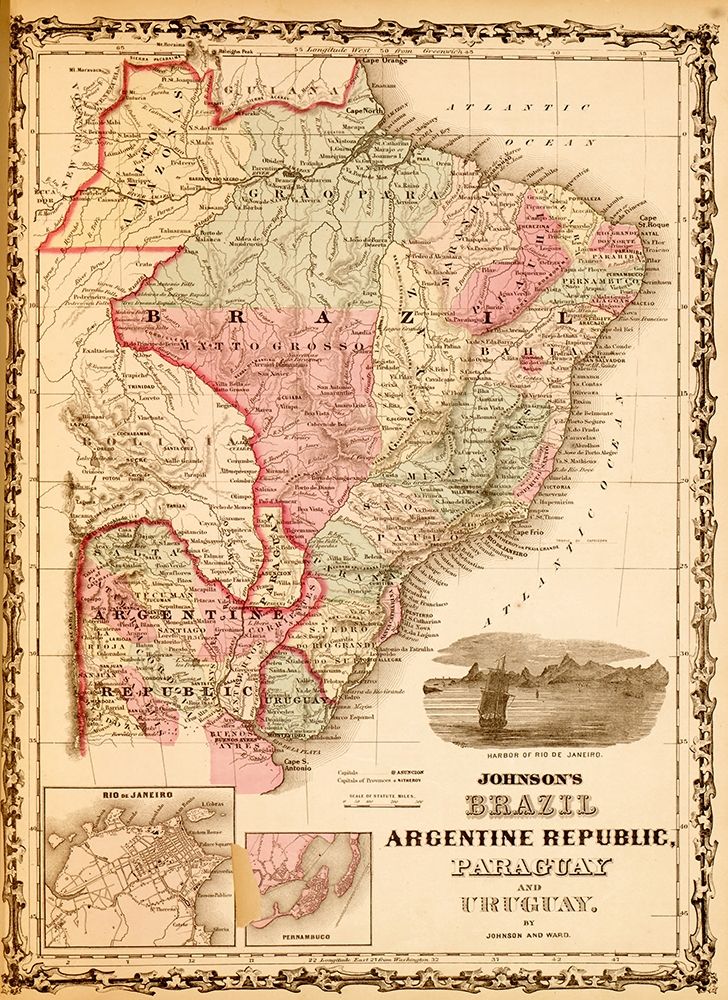 Brazil and Argentina 1862
