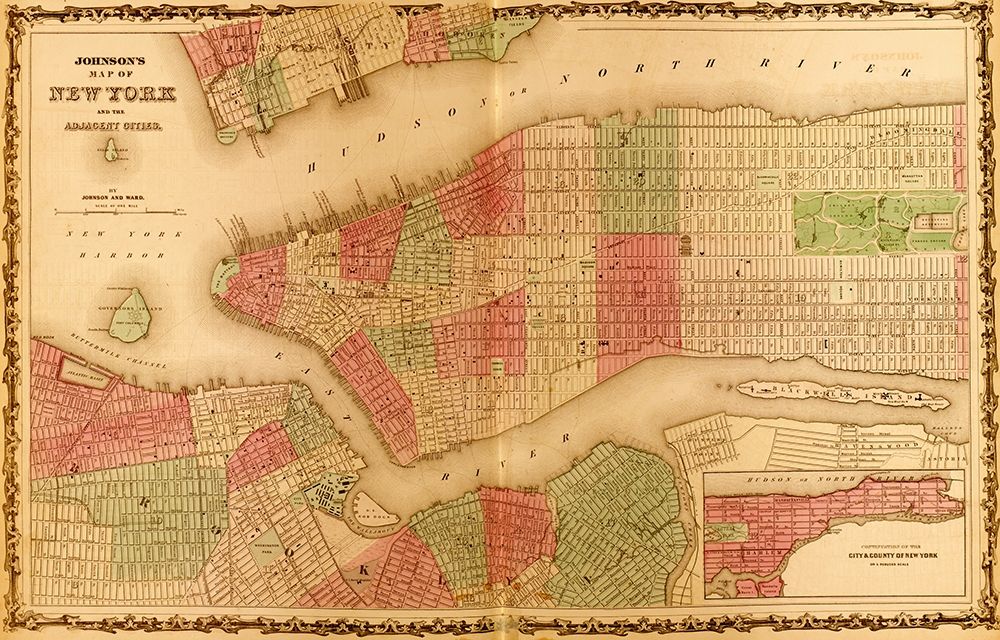 Manhattan Island 1862