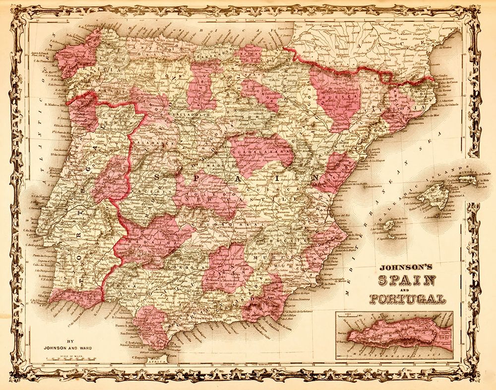 Spain and Portugal 1862