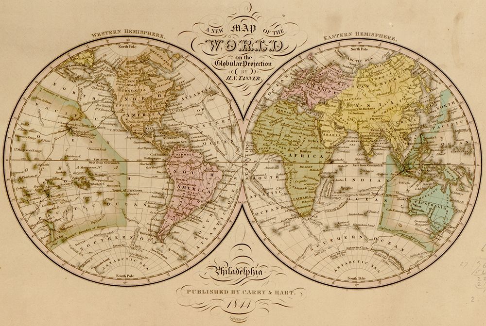 World Map 1844