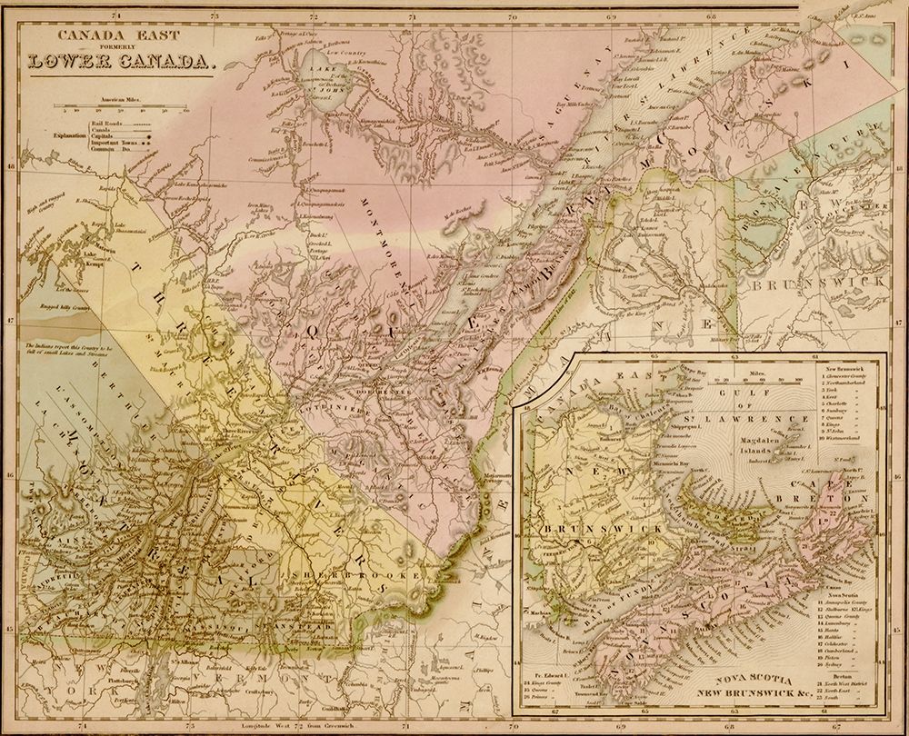 Lower Canada 1844