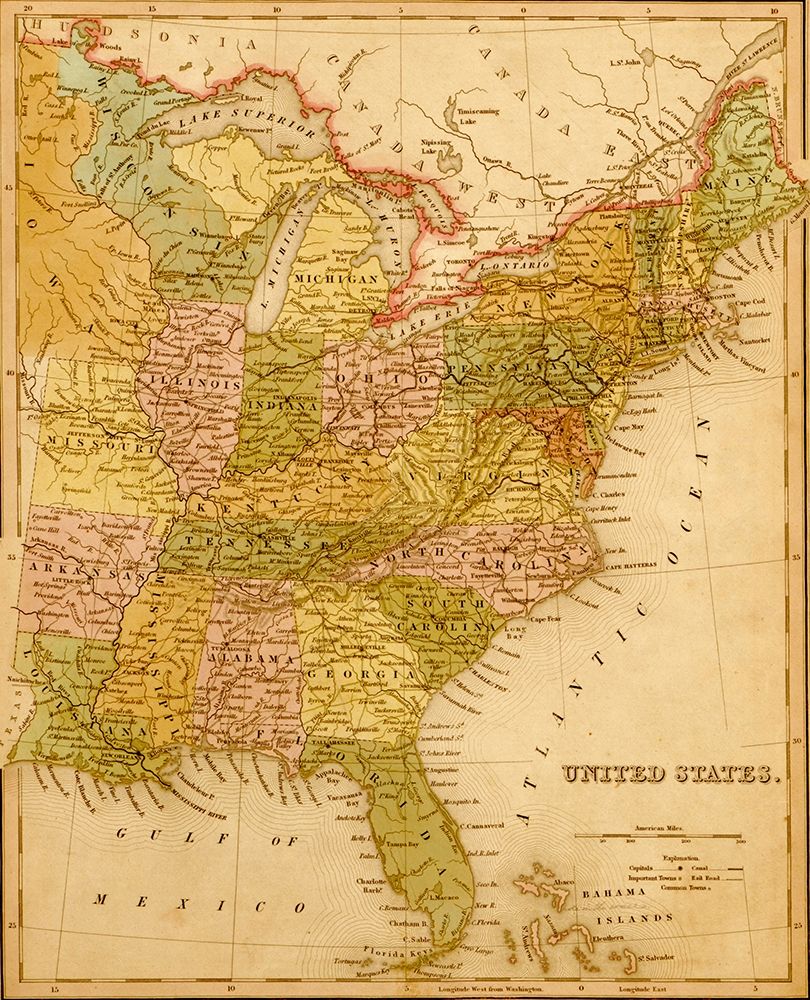 Eastern USA 1844